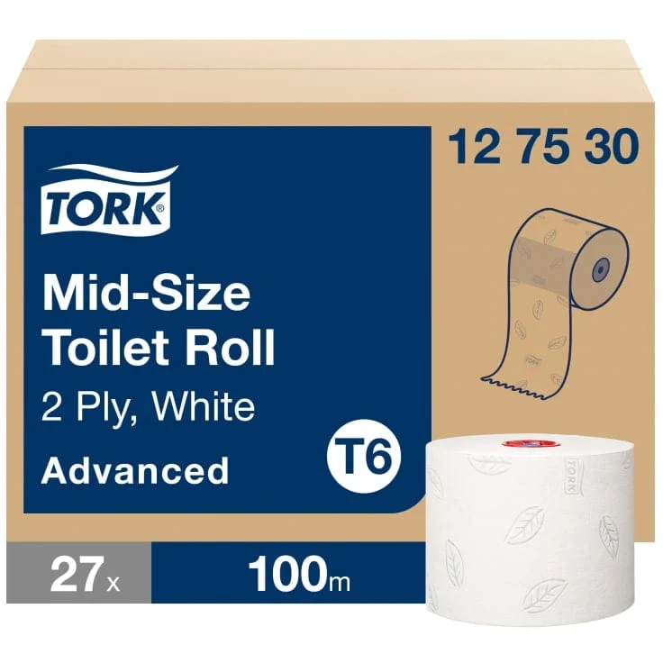 Tork Midi Toilettenpapier Advanced T6 2-lagig, 100 m
