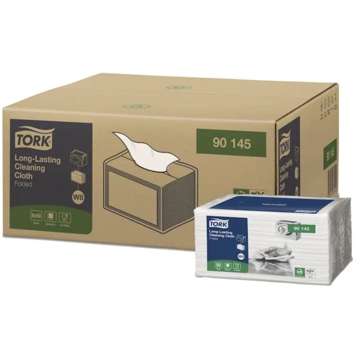 Tork Langlebiges Reinigungstuch W8 weiß, 38,5 x 30 cm