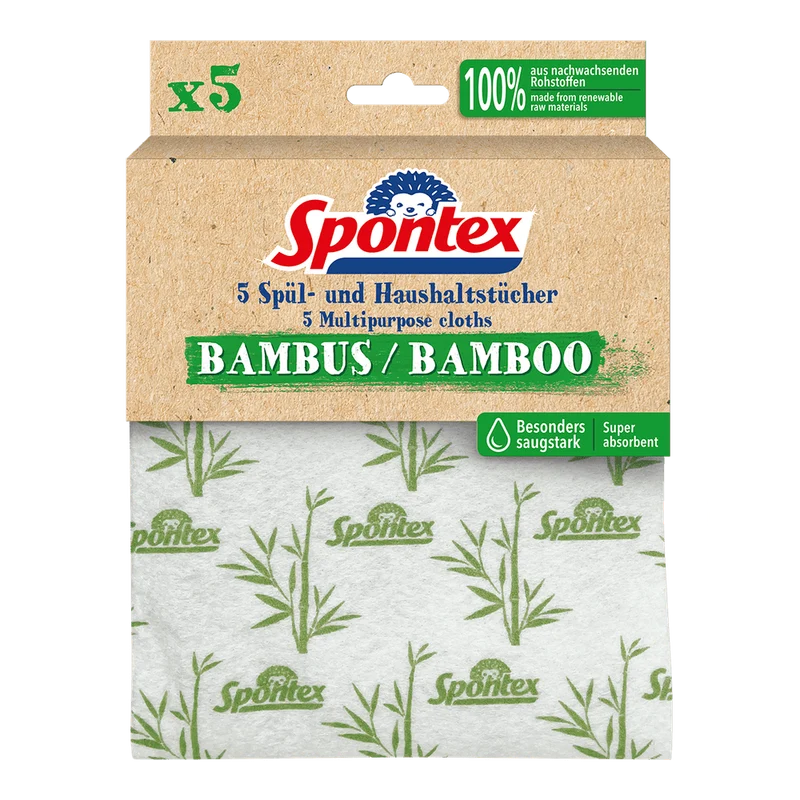 Spontex Spültücher Bambus X5 5er Pack