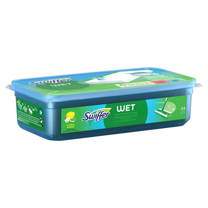 Swiffer Feucht-Bodenwischtücher Nachfüllpackung, 24 Stück