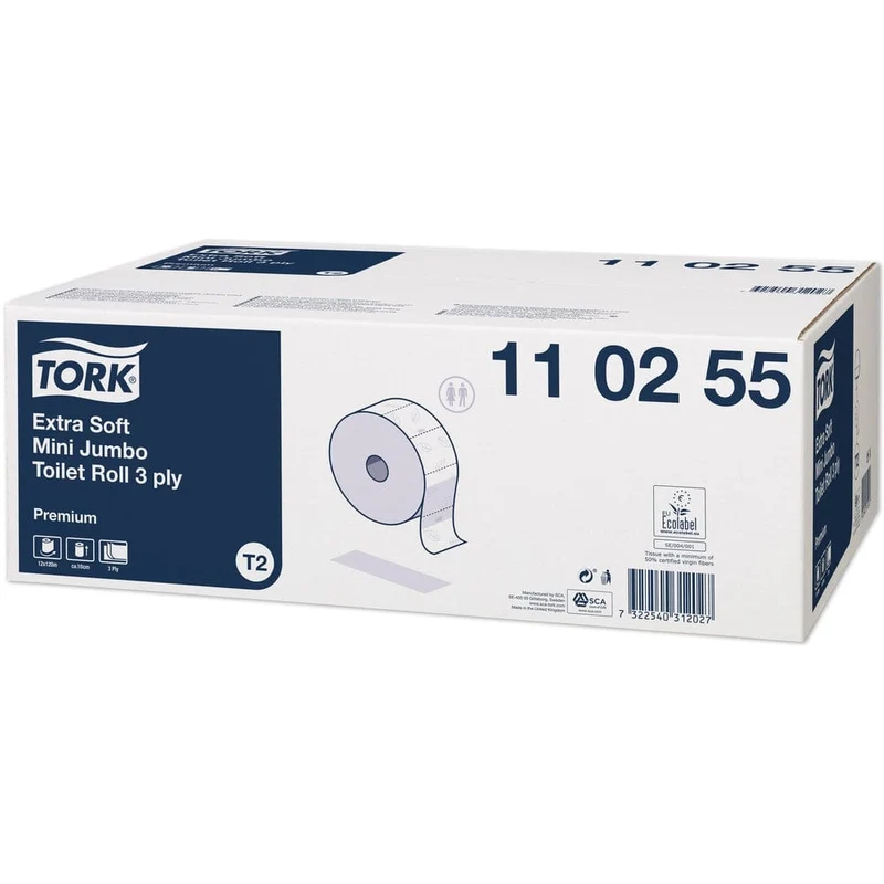 Tork Mini Jumbo Toilettenpapier Premium T2 3-lagig, 120 m