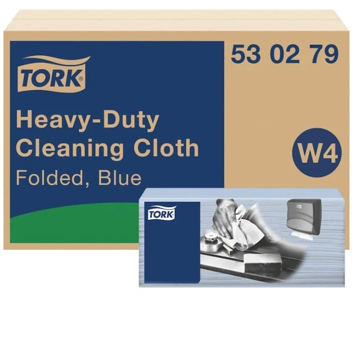 Tork Extra Starke Reinigungstücher W4 blau, 1-lagig