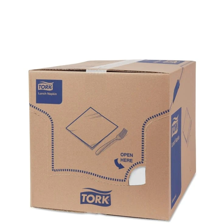 Tork Lunchserviette Advanced 2-lagig 1/8-Falz, weiß