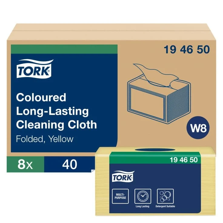 Tork Langlebige Reinigungstücher W8 1-lagig, farbcodiert