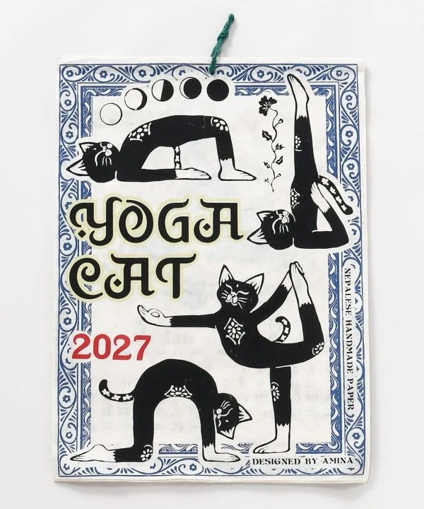 Wandkalender 2027 – Yoga-Katze
