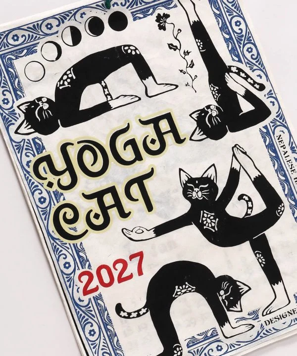 Wandkalender 2027 – Yoga-Katze