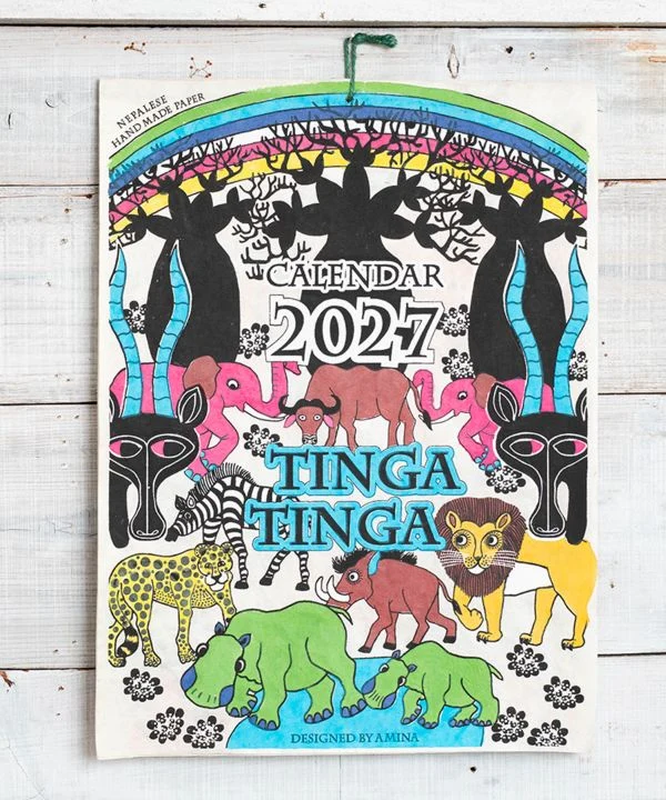 Wandkalender 2027 – Pop-Art-Tierkalender