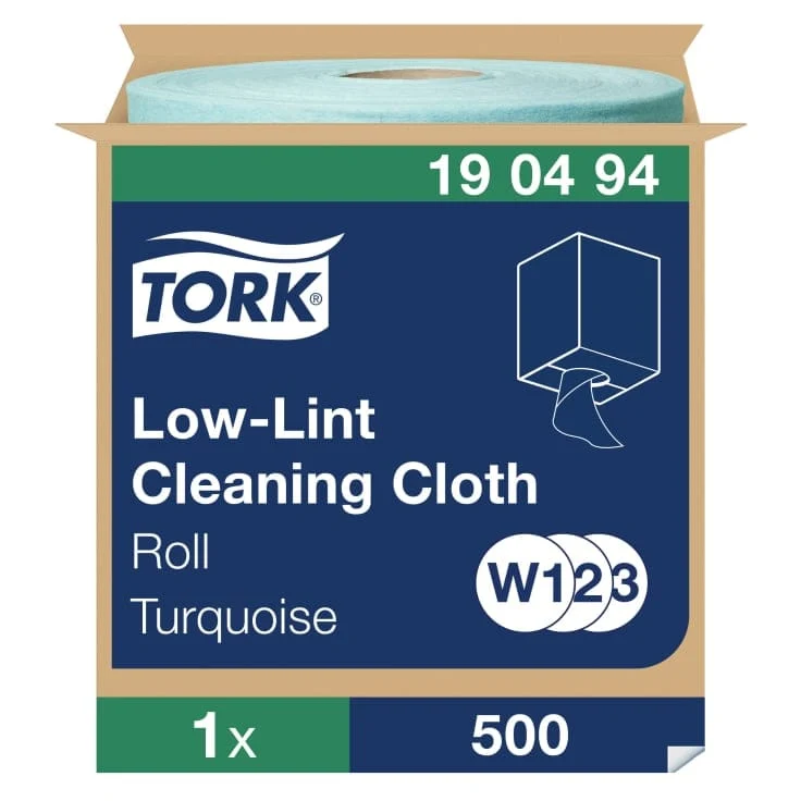 Tork Fusselarmes Reinigungstuch W1/W2/W3 türkis, 180 m
