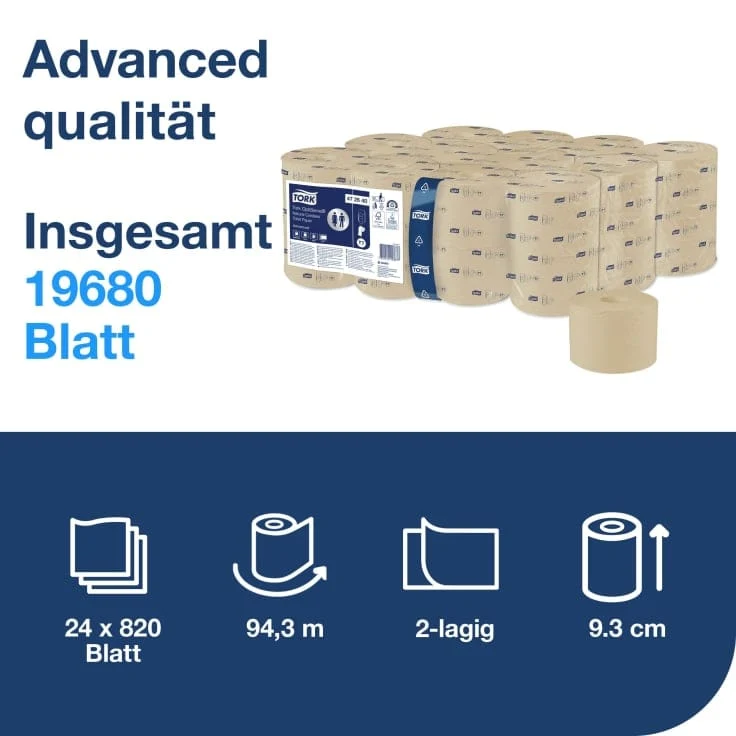 Tork OptiServe Toilettenpapier Advanced T7 2-lagig, natur