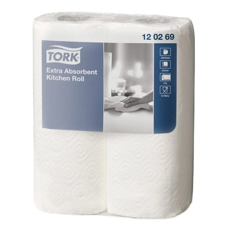 Tork Küchenrolle Premium 2-lagig, weiß, 64 Blatt
