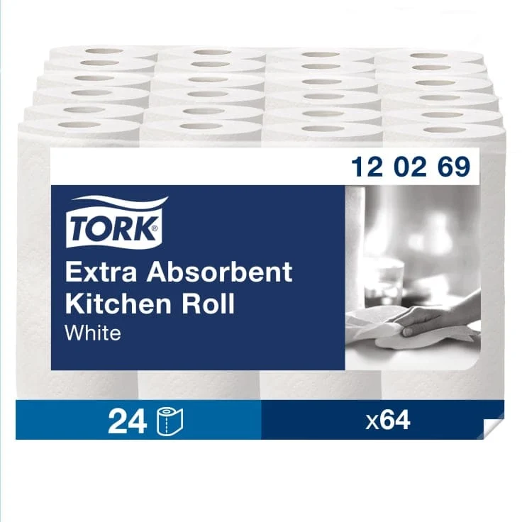 Tork Küchenrolle Premium 2-lagig, weiß, 64 Blatt