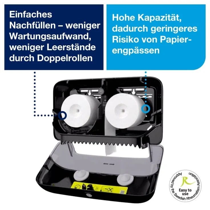 Tork OptiServe Doppelrollenspender T7 weiß