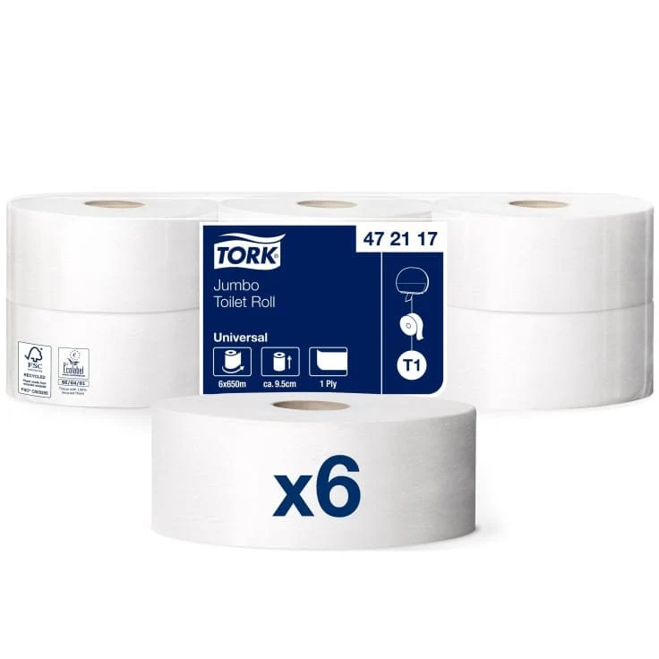 Tork Jumbo Toilettenpapier Universal T1 2-lagig, weiß