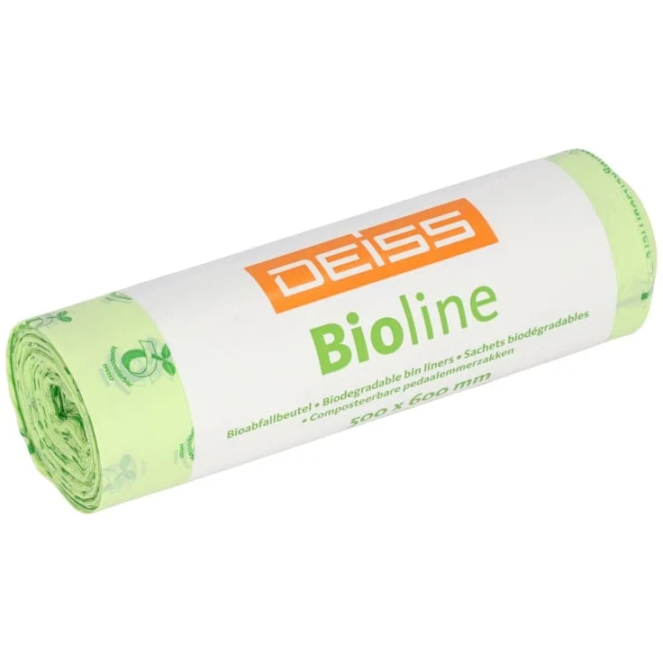 DEISS BIOLINE Bioabfallsäcke 30 Liter ecovio® Biokunststoff