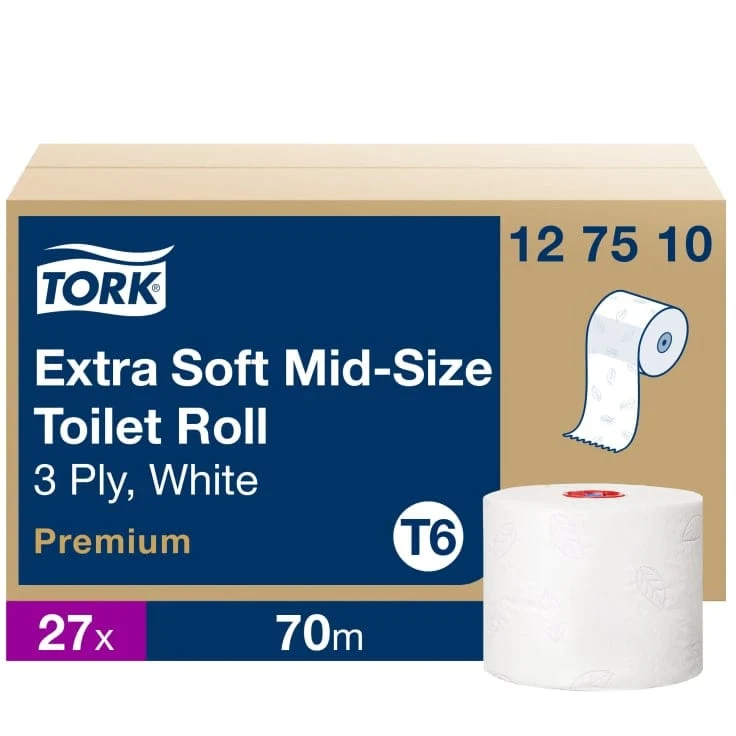 Tork Midi Toilettenpapier Premium T6 3-lagig, 70 m