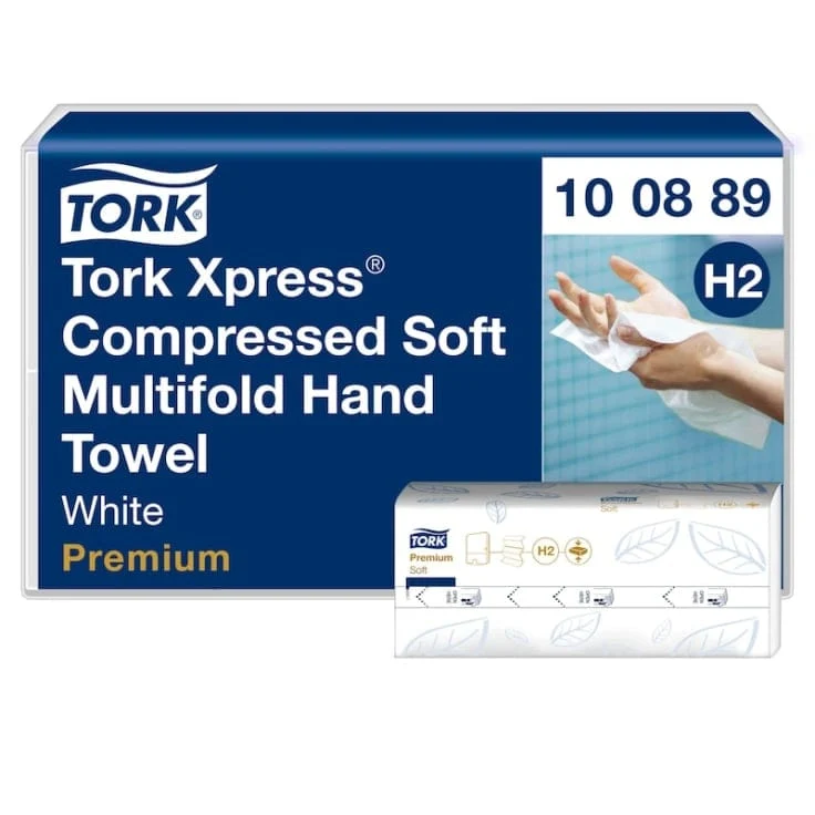 Tork Xpress Multifold-Handtuch komprimiert H2 2-lagig, weiß