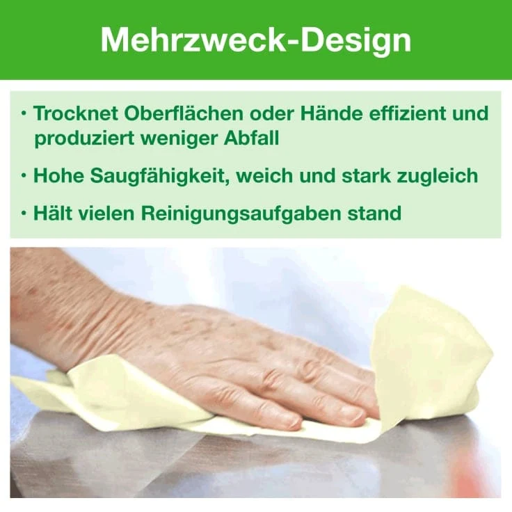 Tork Mehrzweck-Papierwischtuch Advanced W5 grün, 2-lagig