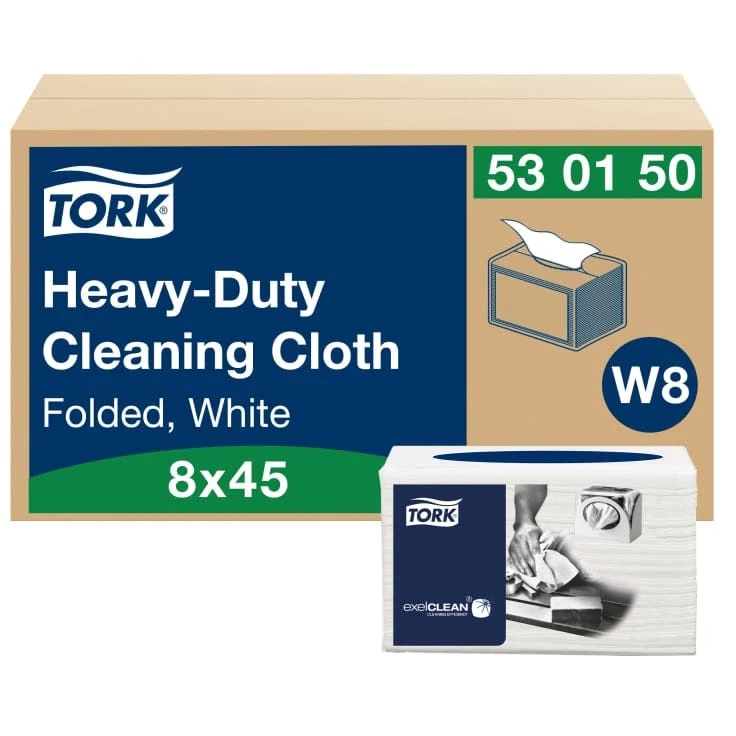 Tork Extra Starkes Reinigungstuch W8 weiß, 38,5 x 31,5 cm