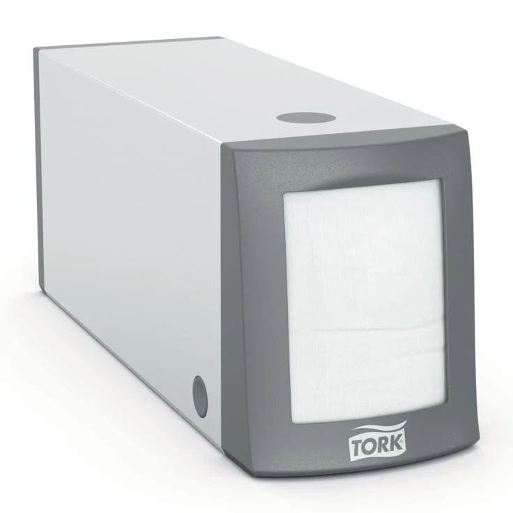 Tork Fastfold Thekenspender N2 aluminium/grau
