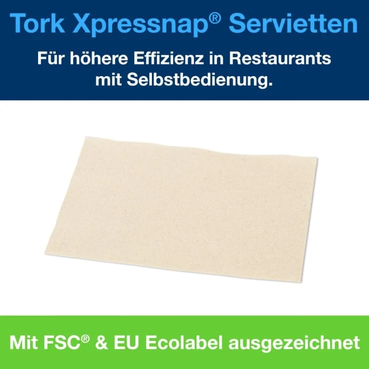 Tork Xpressnap Spenderserviette N4 natur 1-lagig, 21,3 x 33 cm