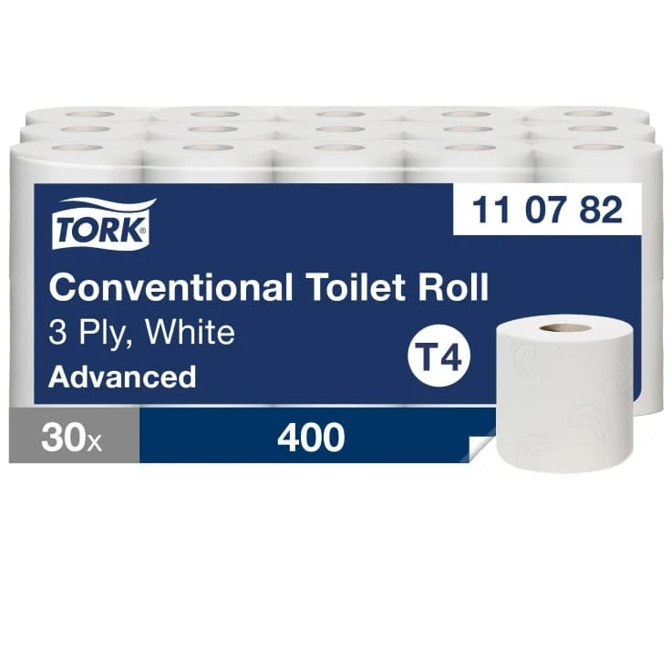 Tork Kleinrollen Toilettenpapier Advanced T4 3-lagig, 250 Blatt