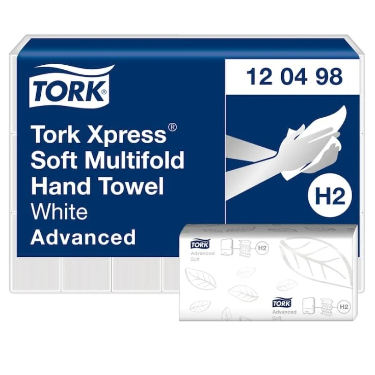 Tork Xpress weiche Multifold Papierhandtücher H2 2-lagig, weiß