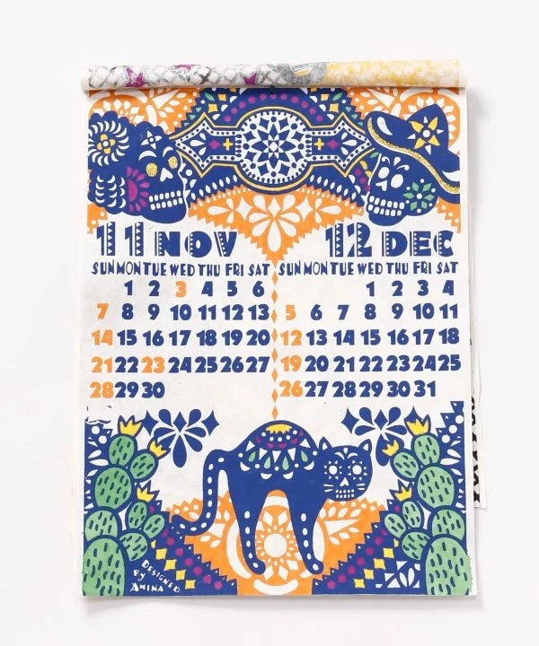 Mexikanischer Calaveras-Volkskunstkalender 2027