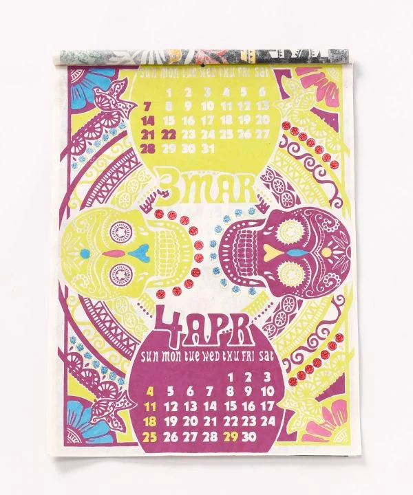 Mexikanischer Calaveras-Volkskunstkalender 2027