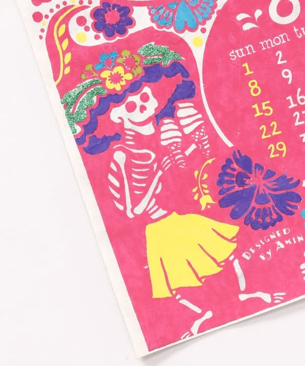 Mexikanischer Calaveras-Volkskunstkalender 2027