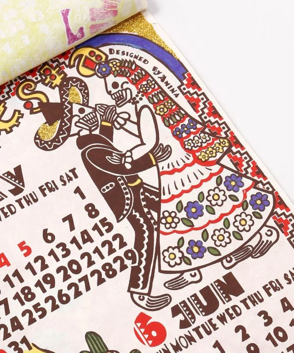 Mexikanischer Calaveras-Volkskunstkalender 2027