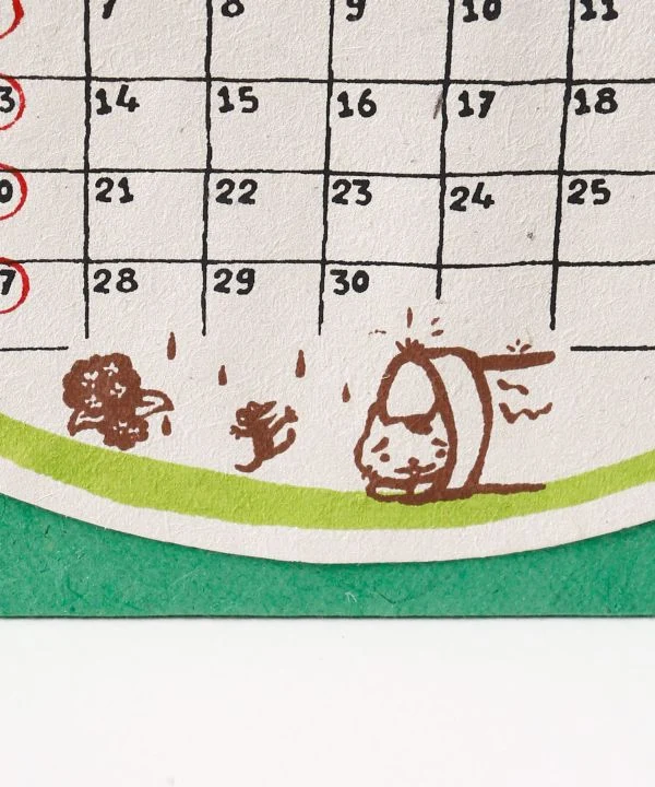 Okaka Katzengesicht 2027 Tischkalender