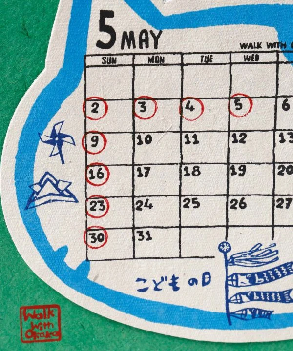 Okaka Katzengesicht 2027 Tischkalender