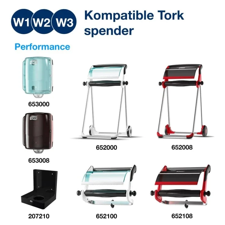 Tork Poliertuch W1/W2/W3 weiß, 450 Tücher je Rolle