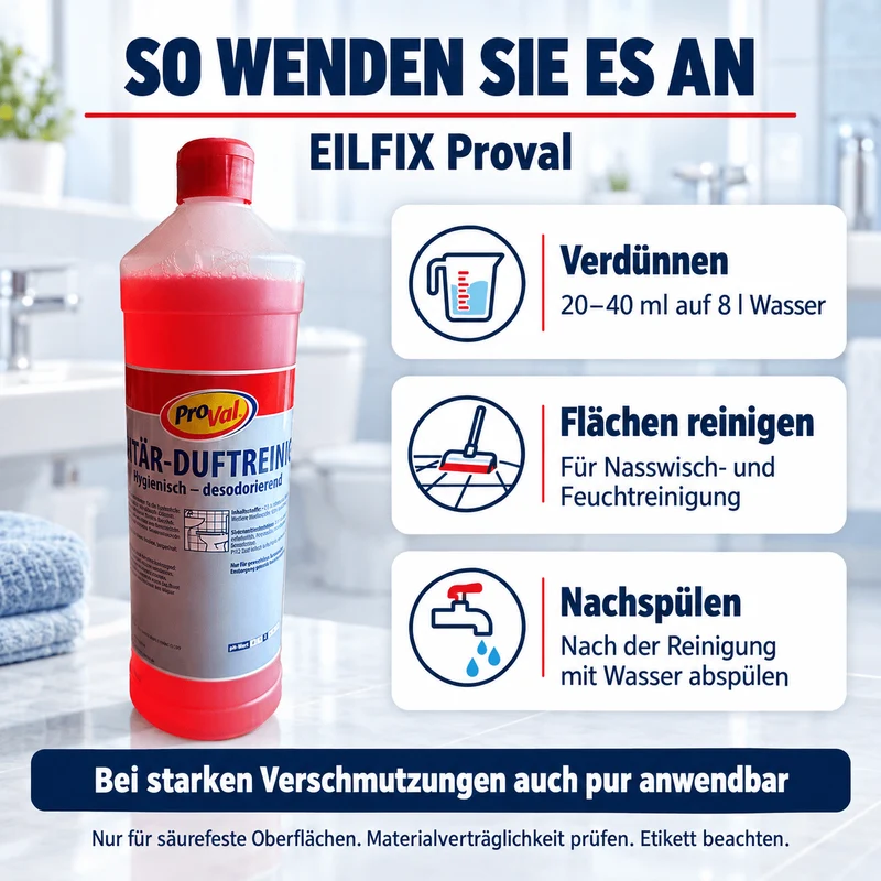Eilfix Proval Sanitärreiniger – Schonender Allzweckreiniger mit Citrus-Kraft