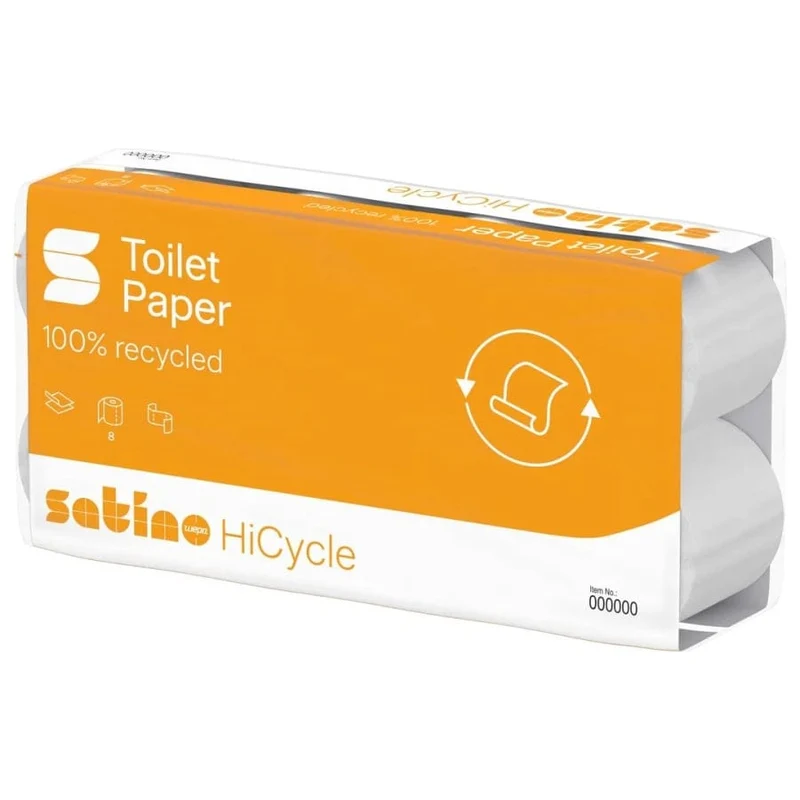Satino HiCycle Toilettenpapier, 3-lagig, hochweiß, MT1