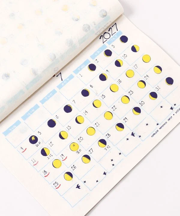 Nepalesischer Lokta-Mondphasenkalender 2027