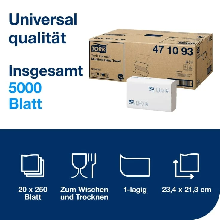 Tork Xpress Multifold-Handtuch Universal H2 1-lagig