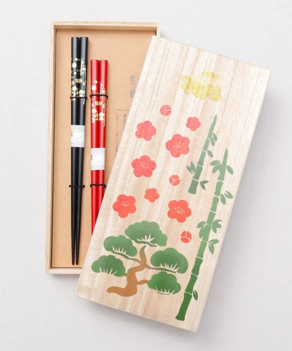 Glückverheißende Essstäbchen Set