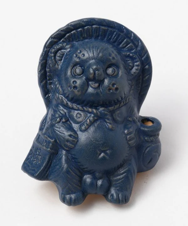 SHIGARAKI Ware sitzend TANUKI --Navy