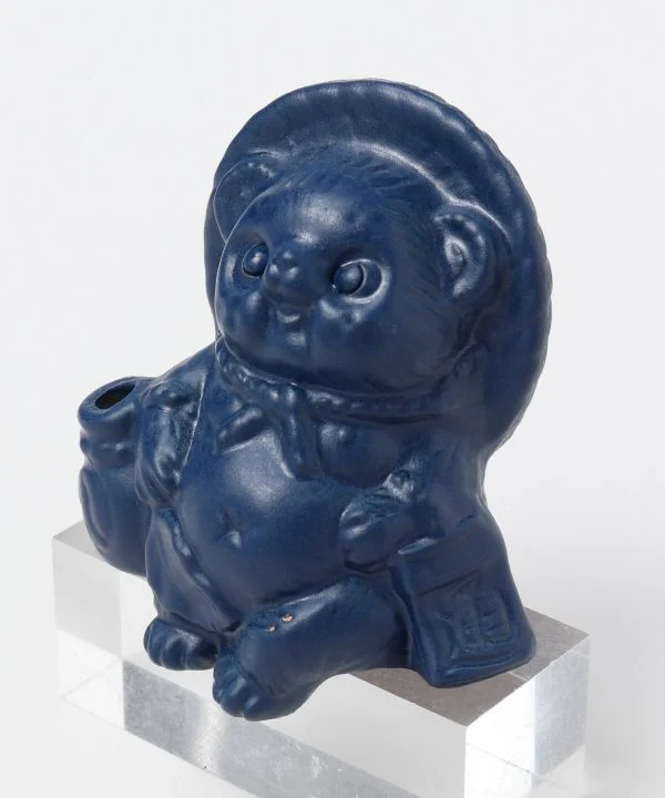 SHIGARAKI Ware sitzend TANUKI --Navy
