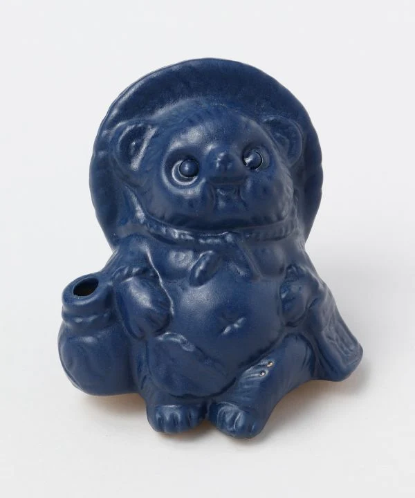 SHIGARAKI Ware sitzend TANUKI --Navy