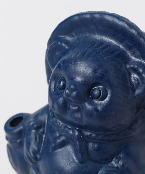 SHIGARAKI Ware sitzend TANUKI --Navy