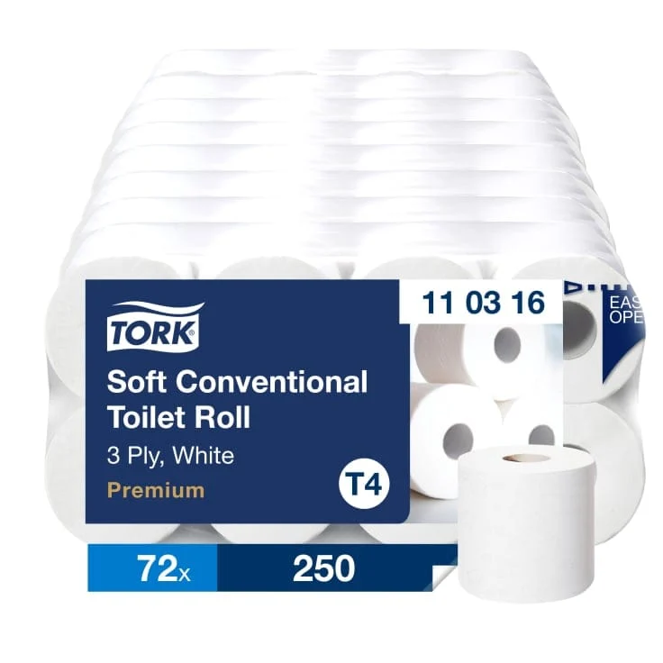 Tork Kleinrollen Toilettenpapier Premium T4 3-lagig, weiß