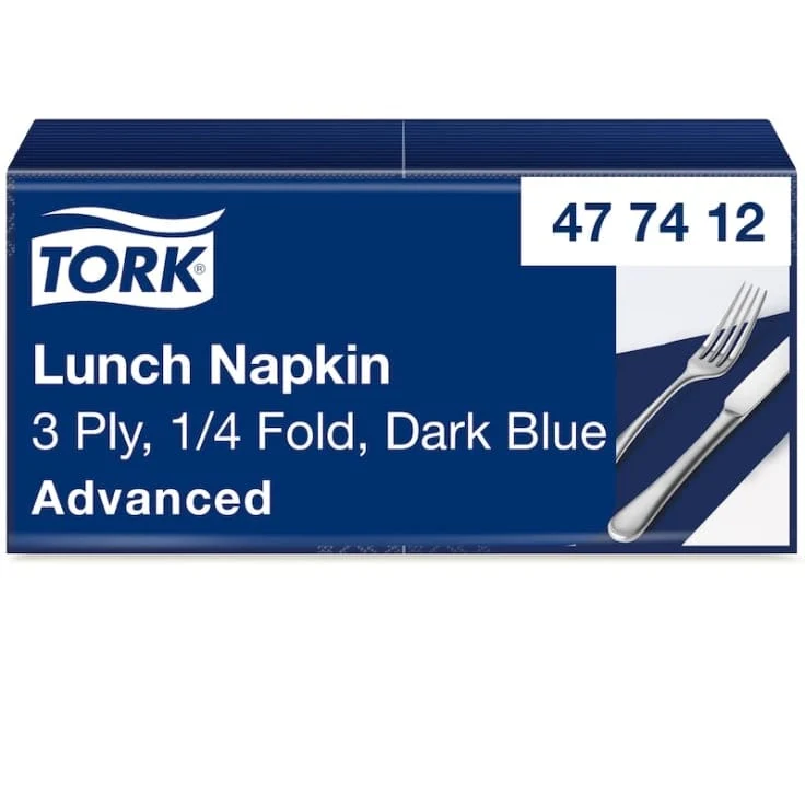 Tork Soft Lunchservietten Advanced 3-lagig, dunkelblau
