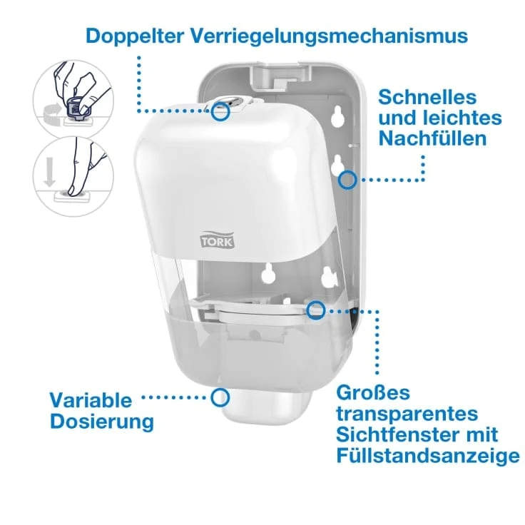 Tork Elevation Mini Seifen- und Desinfektionsmittelspender S5