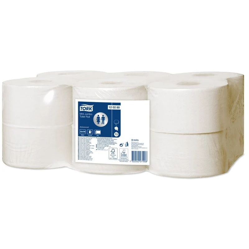 Tork Mini Jumbo Toilettenpapier Advanced T2 2-lagig, 170 m