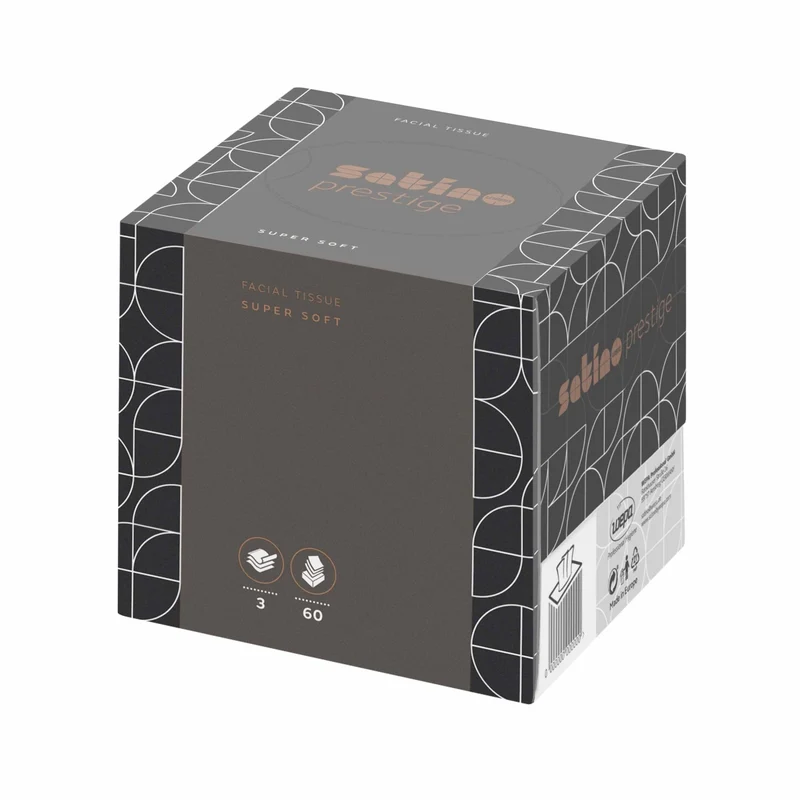 Satino HiLine Kosmetiktücher Cube, 3-lagig, hochweiß