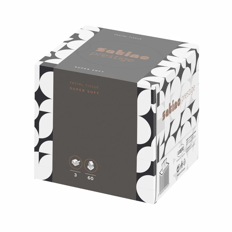 Satino HiLine Kosmetiktücher Cube, 3-lagig, hochweiß