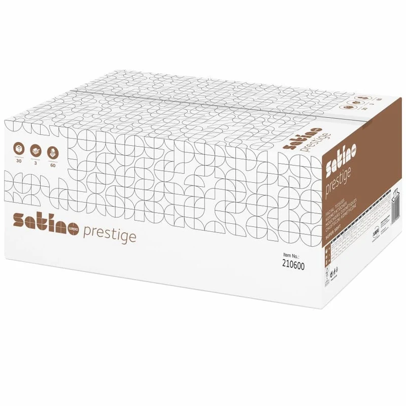 Satino HiLine Kosmetiktücher Cube, 3-lagig, hochweiß