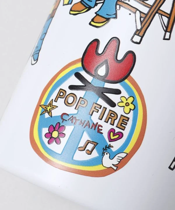 AMINA x POP FIRE Hippie Family Edelstahlflasche